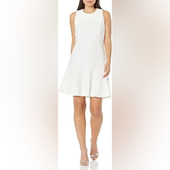 Tommy Hilfiger Women's Fit Flare Knee Length Sleeveless Round Neck Knit Dress - Picture 1 of 9